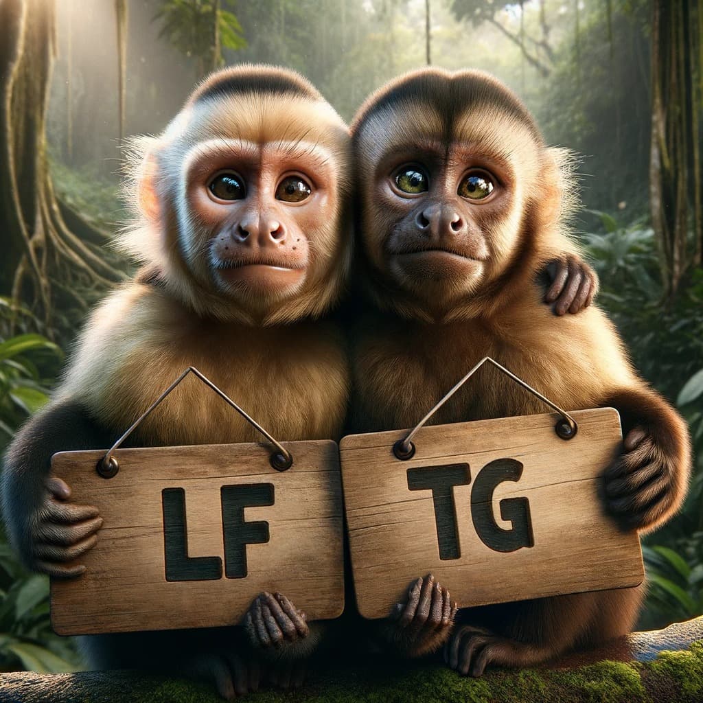 Visuel LFTG avec deux singes pour la section adhésion